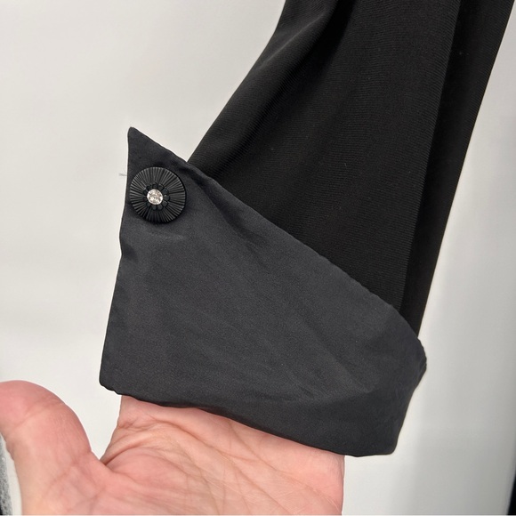 Jessica Howard Womens Portrait Collar Dress Sz 14W Black Witchy Whimsigoth Vamp - Picture 7 of 12